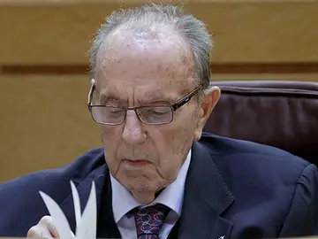 Manuel Fraga durante su intervención Manuel Fraga durante su intervención