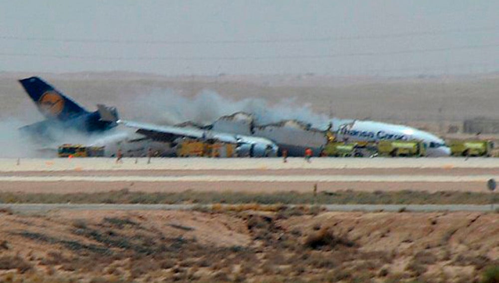 Se estrella un avión de carga de Lufthansa