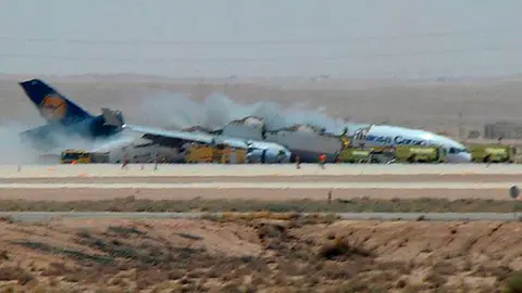 Se estrella un avión de carga de Lufthansa Se estrella un avión de carga de Lufthansa