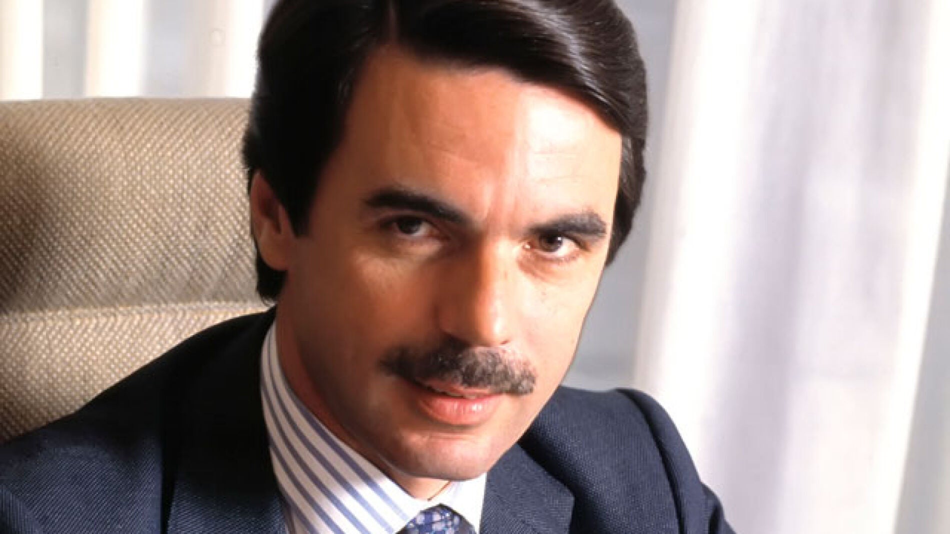 Jose María Aznar en su primera legislatura como presidente