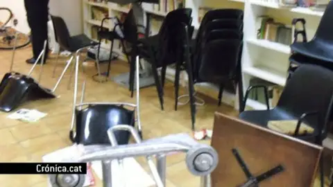 Un torero ataca la sede de ERC en Barcelona Un torero ataca la sede de ERC en Barcelona