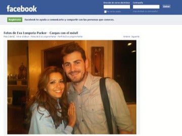 Eva Longoria y Casillas en Facebook