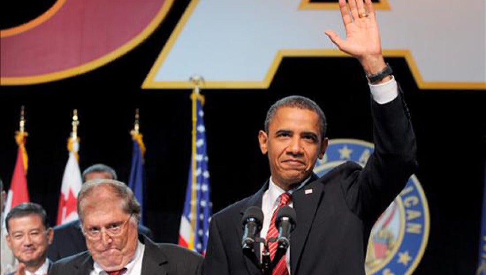 Obama con los veteranos