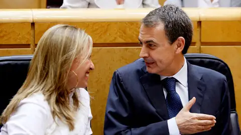 Trinidad Jiménez y José Luis Rodríguez Zapatero Trinidad Jiménez y José Luis Rodríguez Zapatero