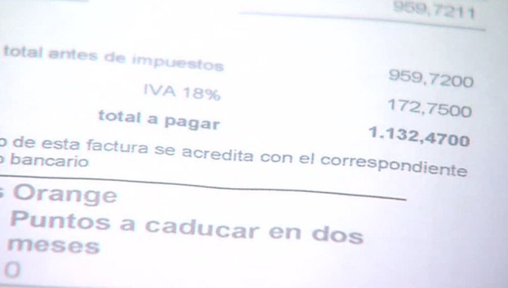 La factura que debía pagar ascendía a más de mil euros