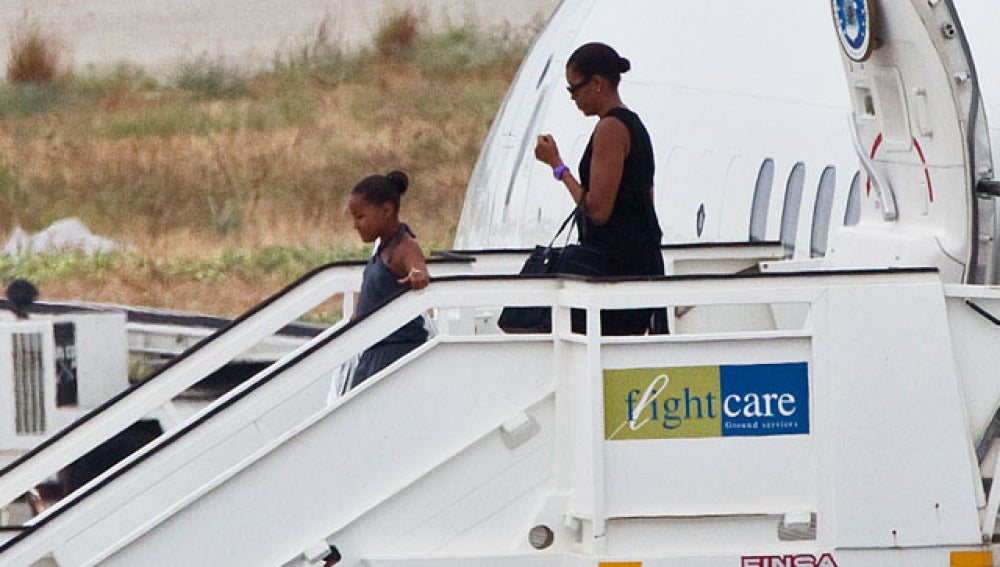 Michelle Obama llega a Málaga
