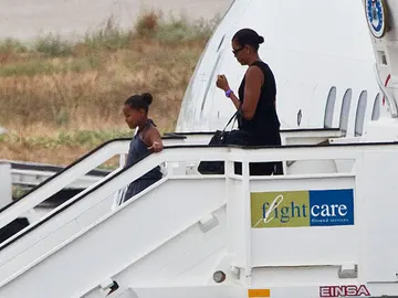 Michelle Obama llega a Málaga Michelle Obama llega a Málaga