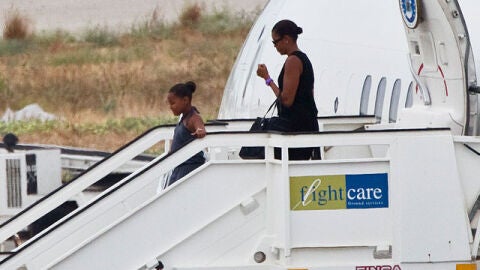 Michelle Obama llega a M&aacute;laga