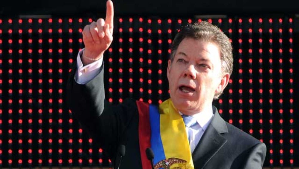 El presidente de Colombia Juan Manuel Santos