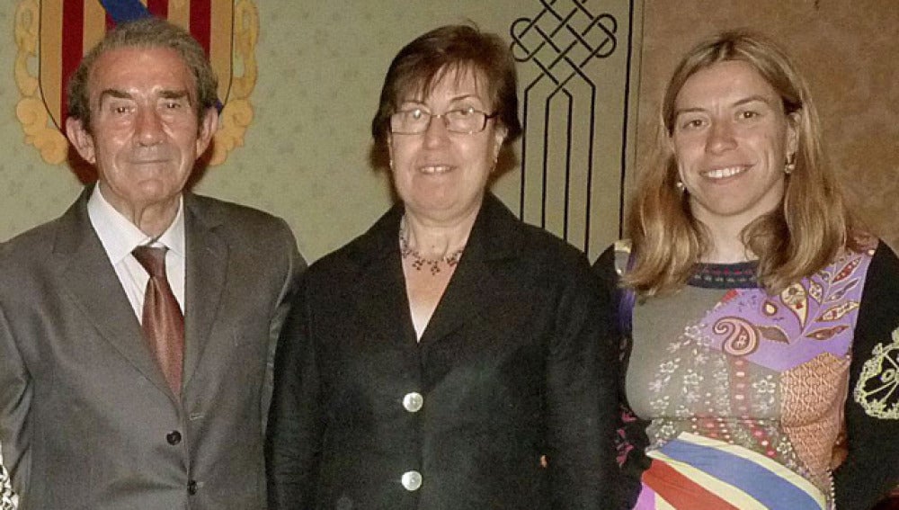 La mallorquina Lourdes Morro junto a su familia