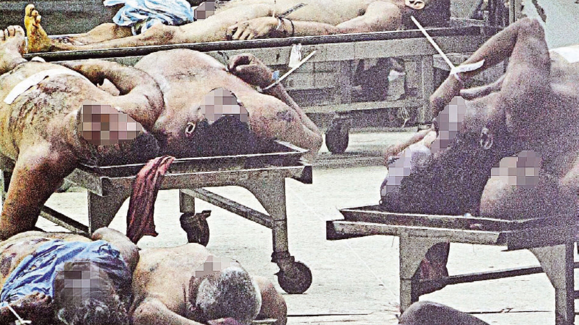 Cad&aacute;veres amontonados en Caracas