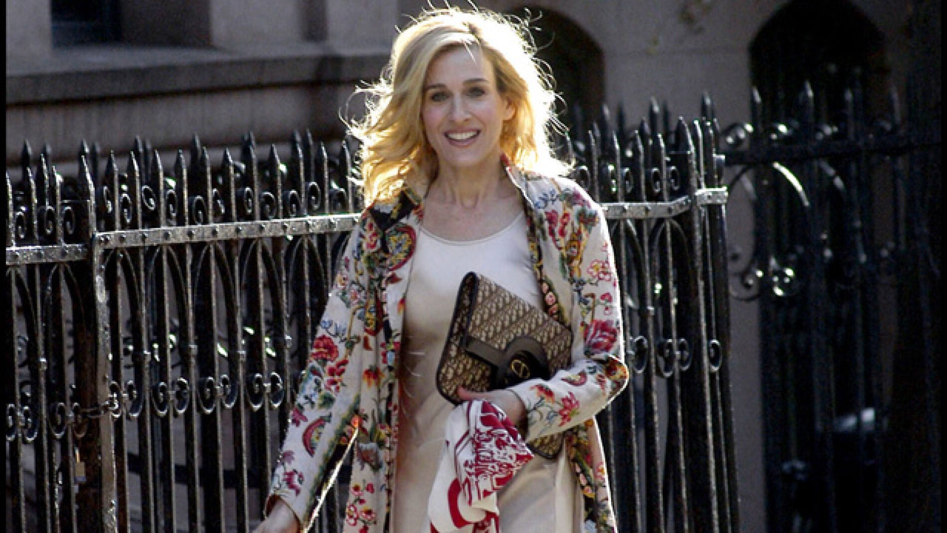 Sarah Jessica Parker durante el rodaje de la serie
