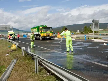 El accidente se ha producido en el término municipal de Quintanapalla El accidente se ha producido en el término municipal de Quintanapalla