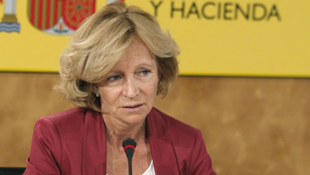 Elena Salgado, ministra de Economía