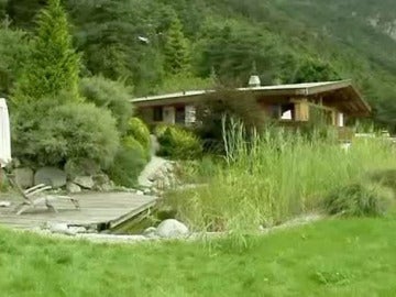 Casa de madera en los Alpes