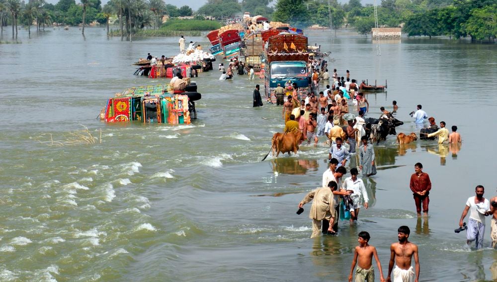 El agua devora Pakistán