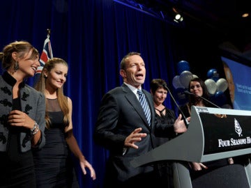 Tony Abbott ofrece un discurso Tony Abbott ofrece un discurso