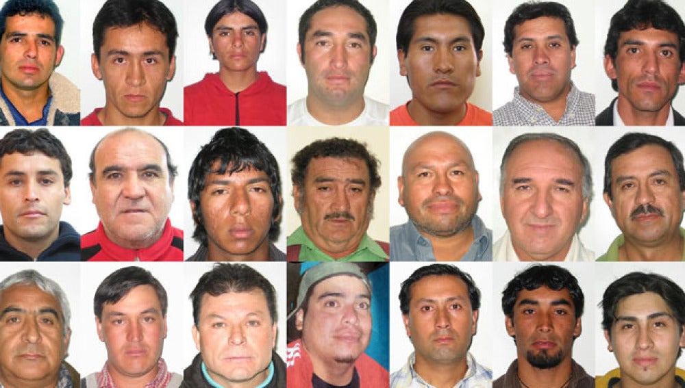21 de los 33 mineros atrapados en Chile
