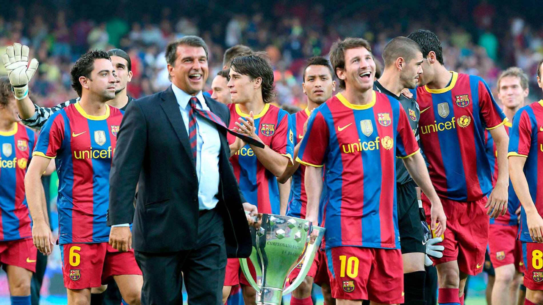 Joan Laporta, durante su &eacute;poca como presidente del Barcelona