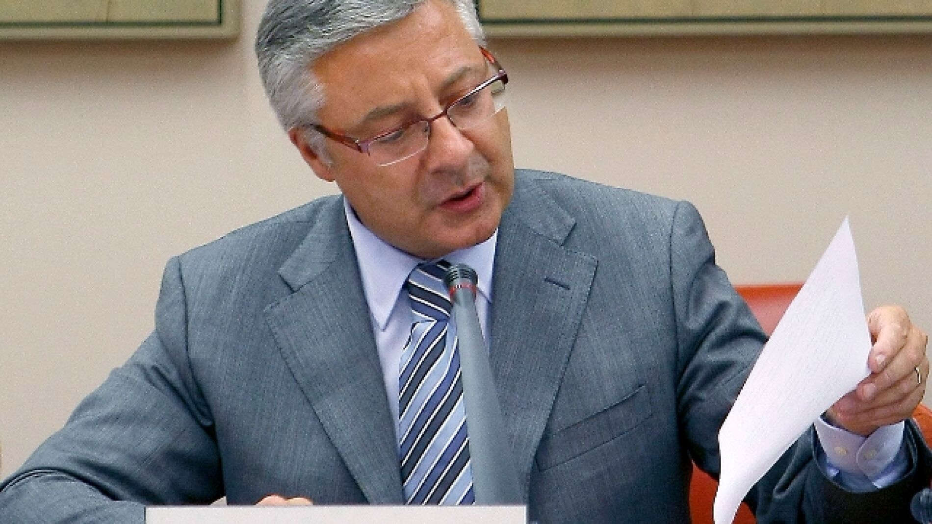 Jos&eacute; Blanco en su comparecencia ante la comisi&oacute;n de Fomento