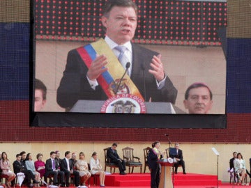 Acto de investidura del Presidente Santos