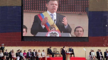 Acto de investidura del Presidente Santos