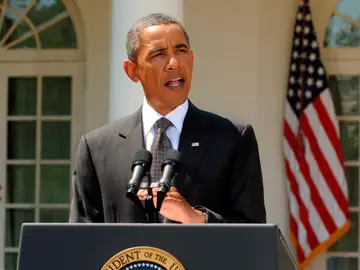 El presidente de los EEUU da un discurso El presidente de los EEUU da un discurso