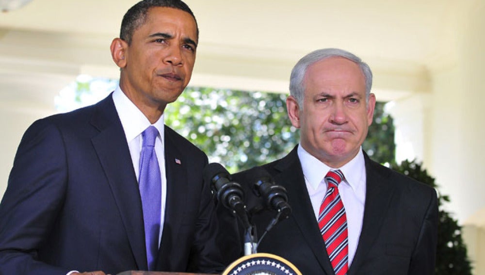 Barack Obama y Benjamin Netanyahu en una comparecencia en la Casa Blanca