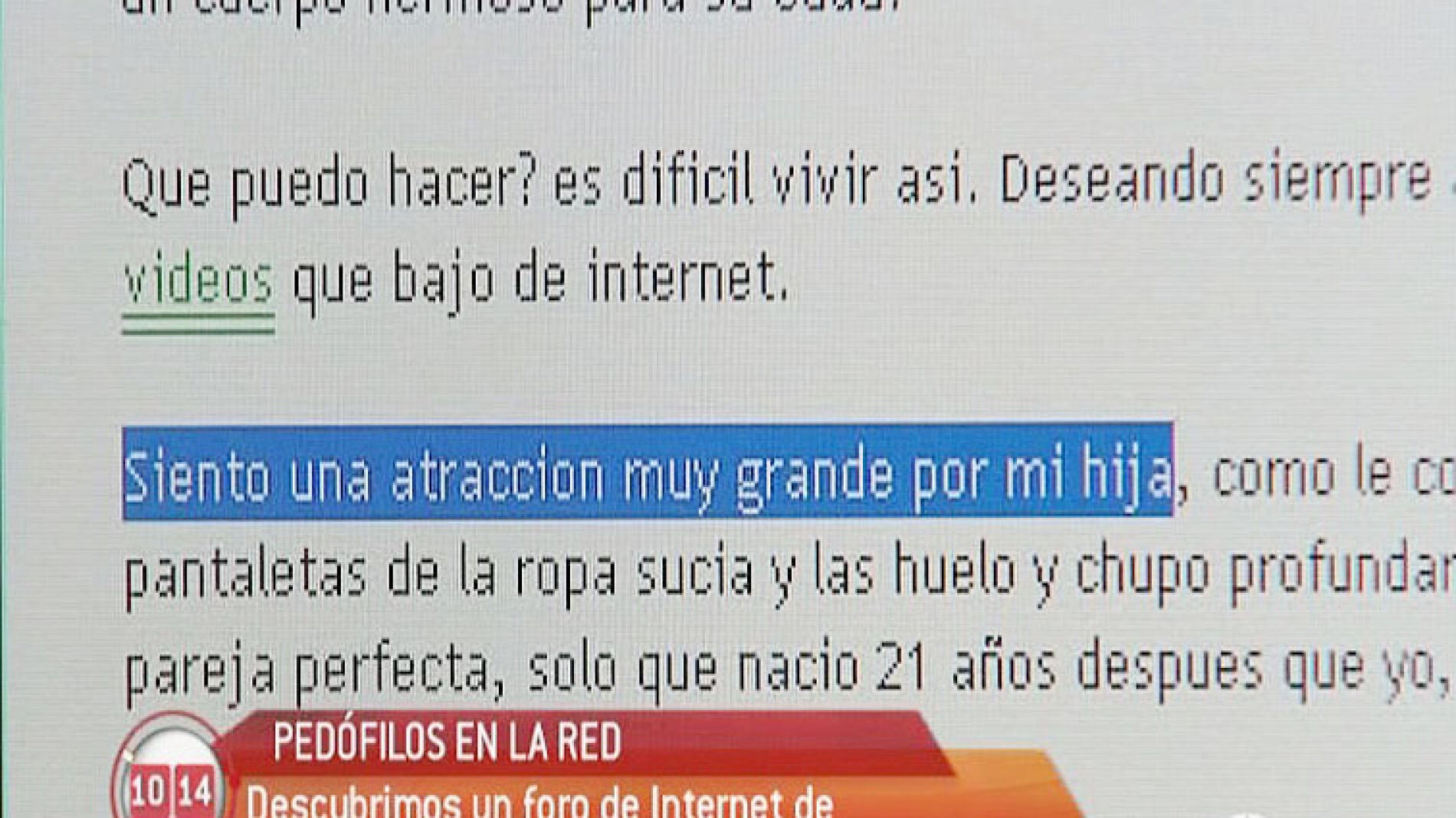 Ped&oacute;filos en la red