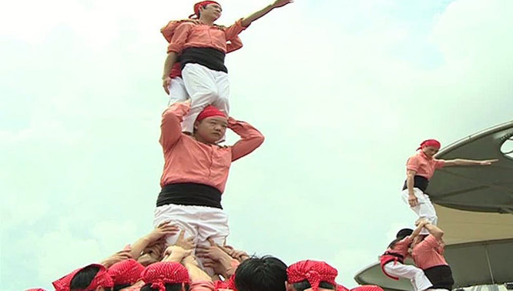 Castellers en China