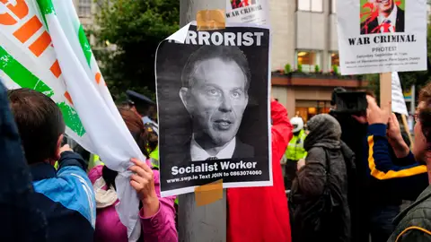 Protestas contra Blair Protestas contra Blair