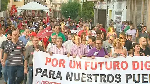Protesta en Armino, Teruel Protesta en Armino, Teruel
