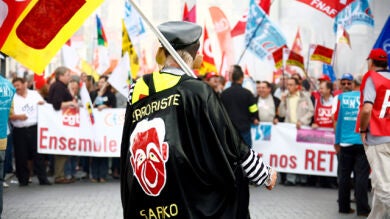 Los sindicatos franceses convocan una nueva jornada de huelga para el día 23