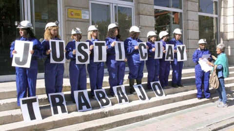 Mujeres de los mineros palentinos