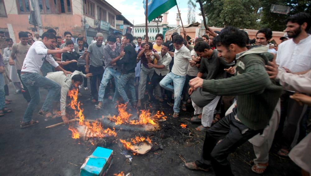 Protestas en Cachemira