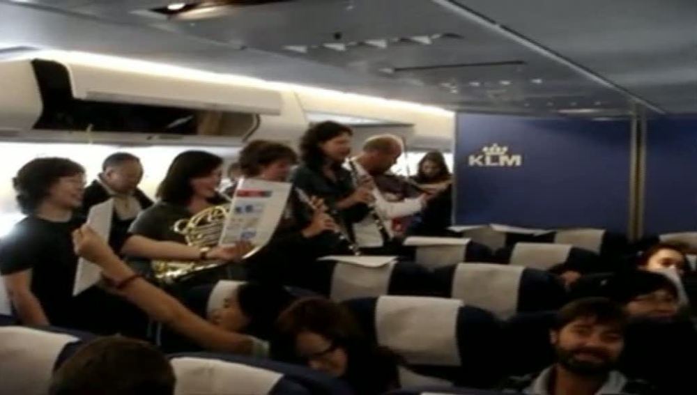 Concierto en un avión