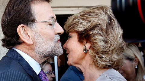 Mariano Rajoy con Esperanza Aguirre