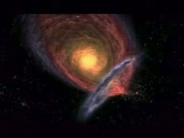 Los astrónomos han comprobado que las galaxias chocan