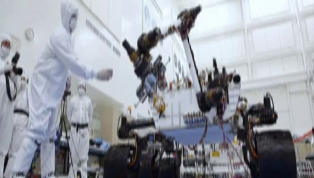 Preparación de la nave Curiosity para futura misión  a Marte