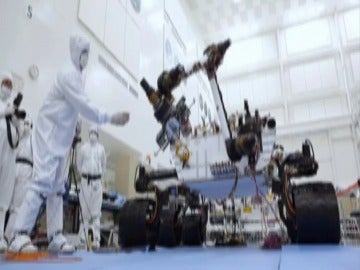Preparación de la nave Curiosity para futura misión a Marte