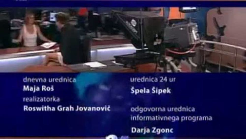 Presentador en calzoncillos en la televisión eslovena