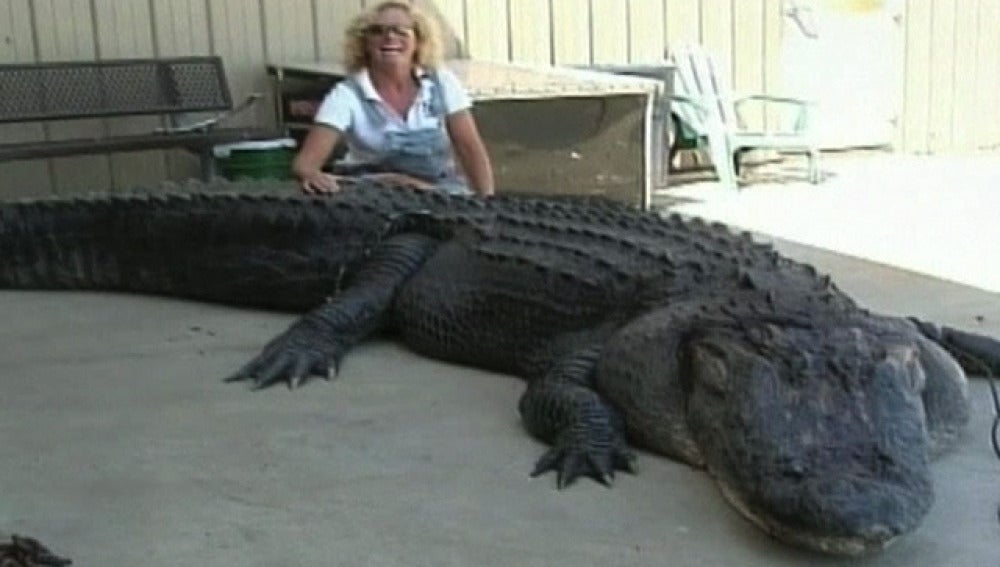Maryellen con su aligator