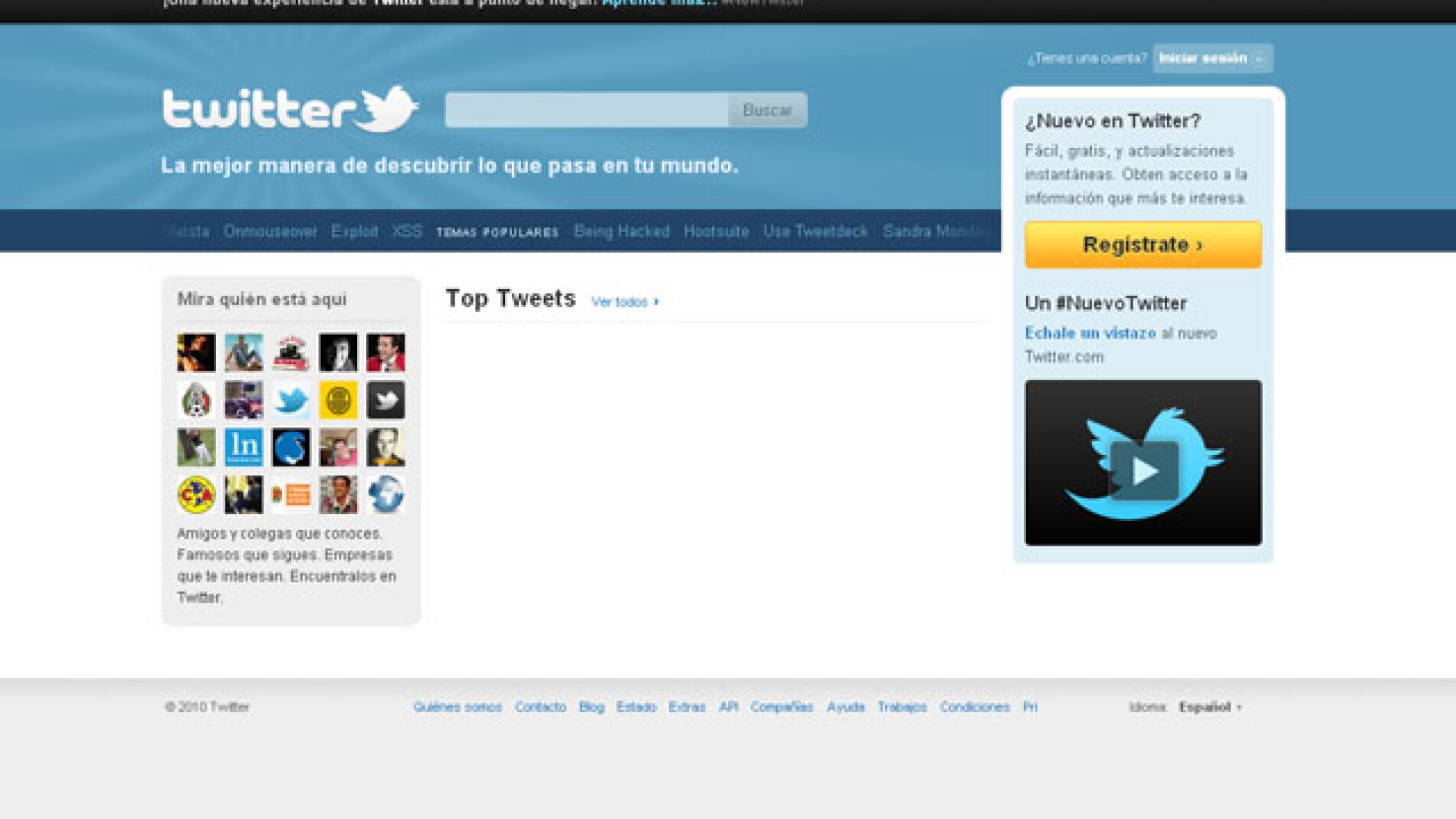 Twitter confirma que el fallo de seguridad en su web está arreglado