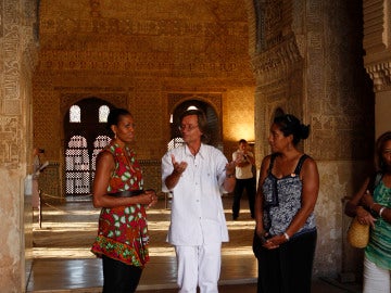 Michelle Obama se interesó por la historia de la Alhambra