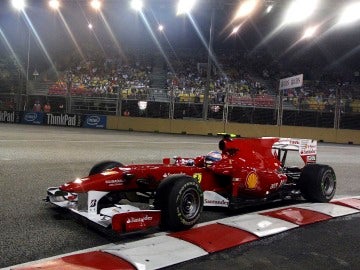 Fernando Alonso en el GP de Singapur