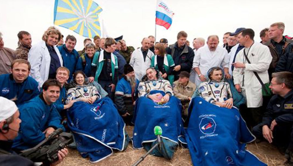 Los astronautas de la Soyuz