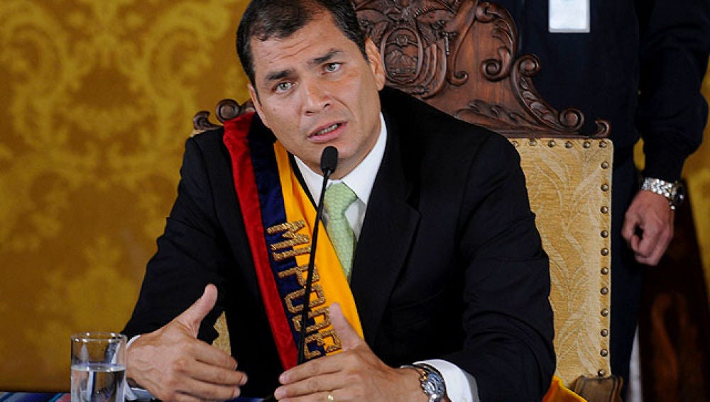 Rafael Correa, tras su liberación