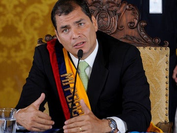 Rafael Correa, tras su liberación