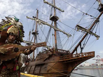 Un galeón en Filipinas Un galeón en Filipinas