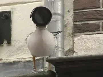 Una cámara con forma de pájaro Una cámara con forma de pájaro